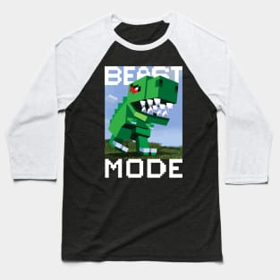 Beast Mode Dinosaur Baseball T-Shirt